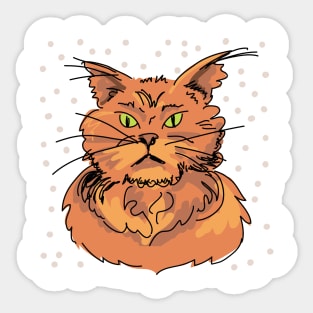 Angry Kitty Sticker